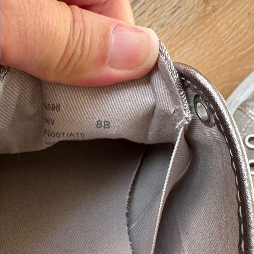 Coach Barrett Signature Canvas Slip On Sneakers Gray Silver Size 8 with Box - Picture 6 of 8